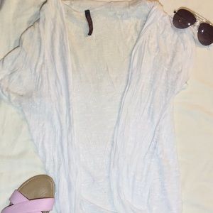 White cardigan